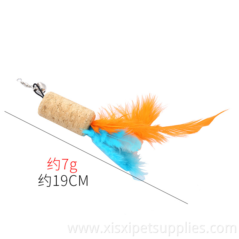 Cat Teaser Toys Replaced Funny Feather Cat Toy